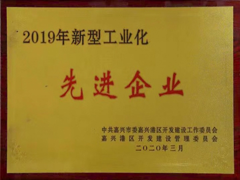 2019年新型工業(yè)化先進企業(yè)